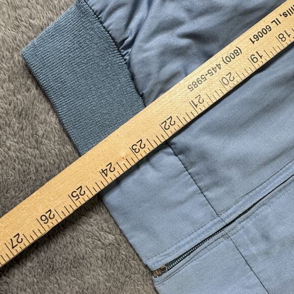 Vintage 80s Cafe Racer Jacket Mens M California Blues Blue Bomber Zip Up - Picture 6 of 8